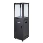 صوبة حدائق ألمنيوم أسود صالون مع عجل