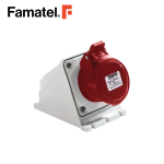 Industrial Wall Socket 3PH + PE 4 Pin 32A IP54