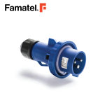 المكونات الصناعية 1PH + N + PE 3 دبوس 16A IP67