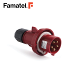Industrial Plug 3PH + N + PE 5 Pin 16A IP67
