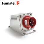 قابس صناعي مثبت على الحائط 32A 4P 400V IP44