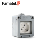 IP55 مفاتيح سطحية 8.2x7 سم 16 أمبير/250 فولت تيار متردد 1 عصابة