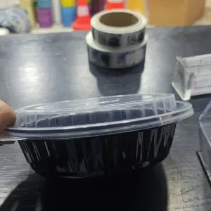 عرض علبة مايكرويف أسود دائري 24 اونص (نوعية مصرية)