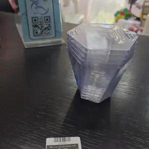كاسات موس كيك كريستال بدون غطاء
