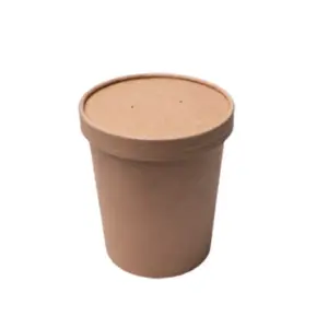 عرض أكواب كرتون كرافت سميك مع غطاء