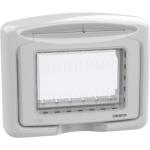 IP55 waterproof covers - grey color - 3 modules