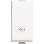 غطاء مفتاح مع رمز - مصباح - أبيض