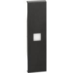 High brightness lightable covers - 1 module - black (KG01X)