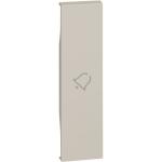 Lightable covers with bell symbol - 1 module - sand (KM01D)