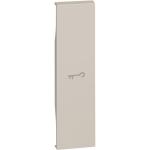 Lightable covers with key symbol - 1 module - sand (KM01F)
