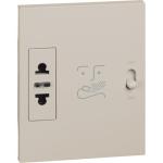 Shaver socket with insulation transformer