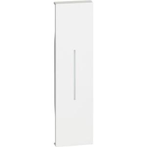 Lightable cover for Living Now switch, two-way switch and push-button - 1 module - white (KW01)