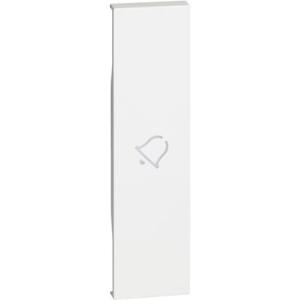 Lightable covers with bell symbol - 1 module - white (KW01D)