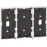 Electrified frame for the installation of up to 3 digital controls - White.