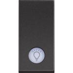 Push buttons 1P (NO) 10A - 250Vac lamp symbol - lightable (RG4043)