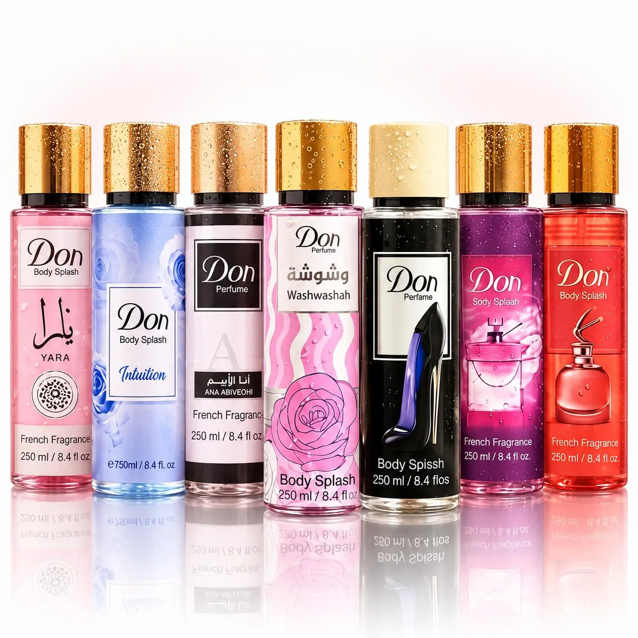 View Don Perfumed Body Splash Assortment 250ml