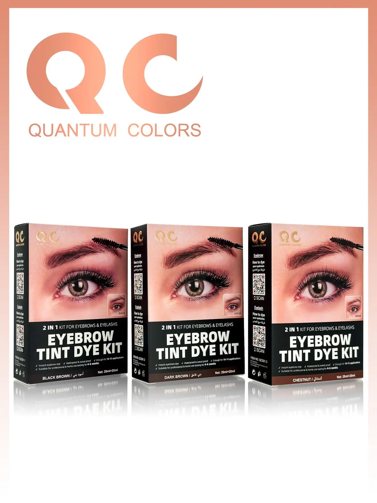 View QC 2-in-1 Eyebrow and Eyelash Tint Dye Kit
