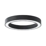 LED Surface Mounted Black Donut Globe Light 48W 4000K 60x4cm