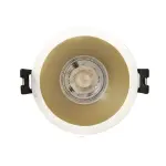 DOB Downlight 6W 3000K 7.5cm Champagne and White Plastic Frame