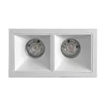 DOB Rectangular Downlight 12W 3000K 7x13cm White Plastic Frame