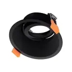 FRM Trimless Downlight Frame 8.2cm Adjustable Black Aluminum