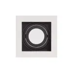 Adjustable Square Aluminum Downlight Frame 9x9cm White And Black