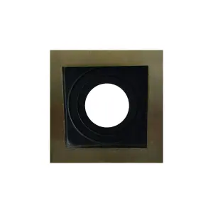 Adjustable Square Aluminum Downlight Frame 9x9cm Bronze