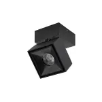 LED Adjustable Surface Mounted Square Lighting Cylinder 12W 4000K Black Aluminum MZ-17