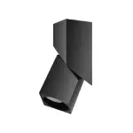 LED Adjustable Surface Mounted Square Lighting Cylinder 12W 3000K Black And Gold Aluminum MD25