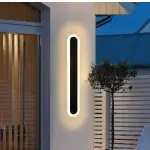 Black Steel Decorative Wall Light 26W 3000K 150cm Opal R150