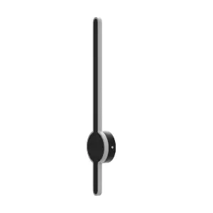 إنارة ديكورية جدارية أسود 10 واط 150 سم صحراوي 3000 كلفن من الستيل - TV150 TOUCH & DIM