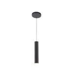 Modern Cylinder Pendant Light 8W Black MD1