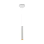 Modern Cylinder Pendant Light 12W White MD1