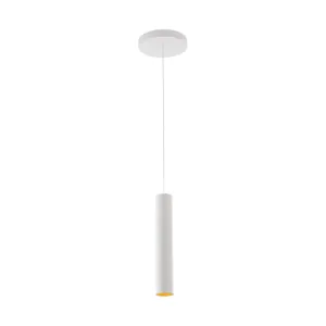 Modern Cylinder Pendant Light 12W White MD1