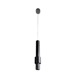 Modern Cylinder Pendant Light 8W Black With Ring MD3