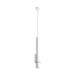 Modern Cylinder Pendant Light 8W White With Ring MD3