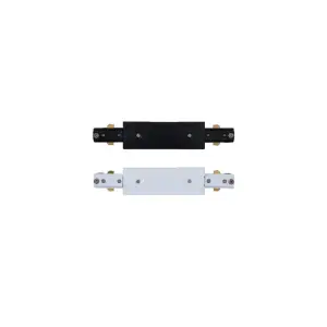 View Track Light Rail Connector 180ç Black