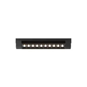 Adjustable Magnetic COB Cylindrical Linear Grill Light 12W 3000K 7cm Black