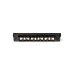 Adjustable Magnetic COB Cylindrical Linear Grill Light 12W 4000K 7cm Black
