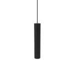 Modern Cylinder Pendant Magnetic Light 10W 3000K 20cm Black