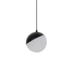 Sphere Pendant Magnetic Light 7W 3000K 11cm Opal Black