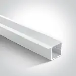 White Aluminum Profile Recessed W=105mm D=35mm , 3m/Unit