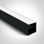 بروفايل إلمنيوم ظاهر أسود 50*75 مم، 3 متر