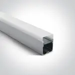 3D Aluminum Profile Surface Mounted W=80mm D=69mm Total=70mm , 3m/Unit