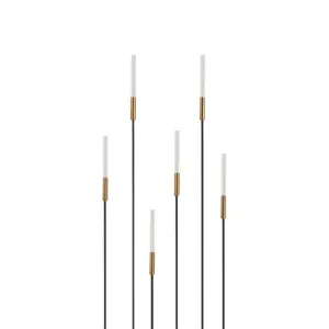 Outdoor Decorative Garden Spike Light Opal Head With Gold Frame 12-Pcs 3000K N2