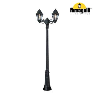 عمود إضاءة بأذرع مزدوجة للحديقة، GIGI BISSO/ANNA 2L 2x8.5W 209 cm Base E27 IP55 CCT.