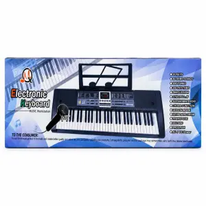 View MD-6136 61-Key Electronic Keyboard with Microphone, 200… Rhythms