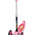 Kids 3-Wheel Kick Scooter with Adjustable Handlebar – Pink