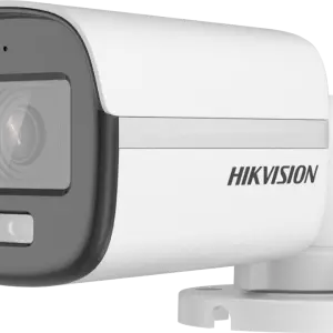 هيكفيجن DS-2CE10KF0T-PF – كاميرا Turbo HD بوليت صغيرة ثابتة بدقة 5 MP ColorVu بعدسة 2.8mm