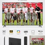 شاشة شارب 86 بوصة 4K Ultra HD Frameless مع Google TV وDolby Vision وDolby Atmos و120Hz باللون الأسود – 4T-C86FN6NX